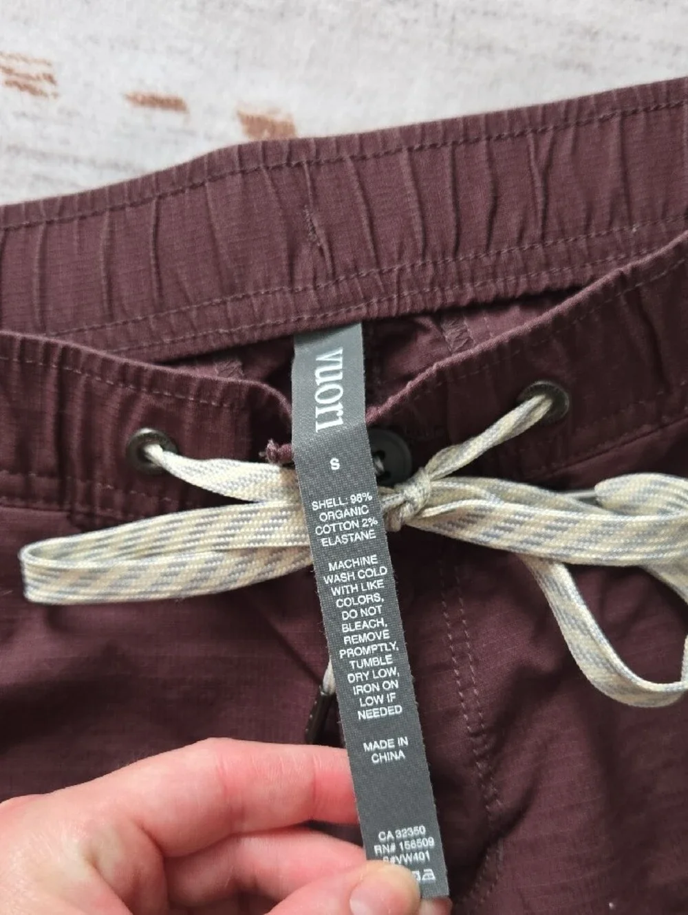 Women's Vuori Ripstop Pants In Burgundy